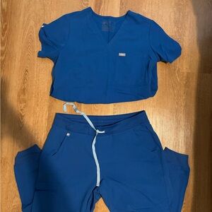 Blue Scrub Set